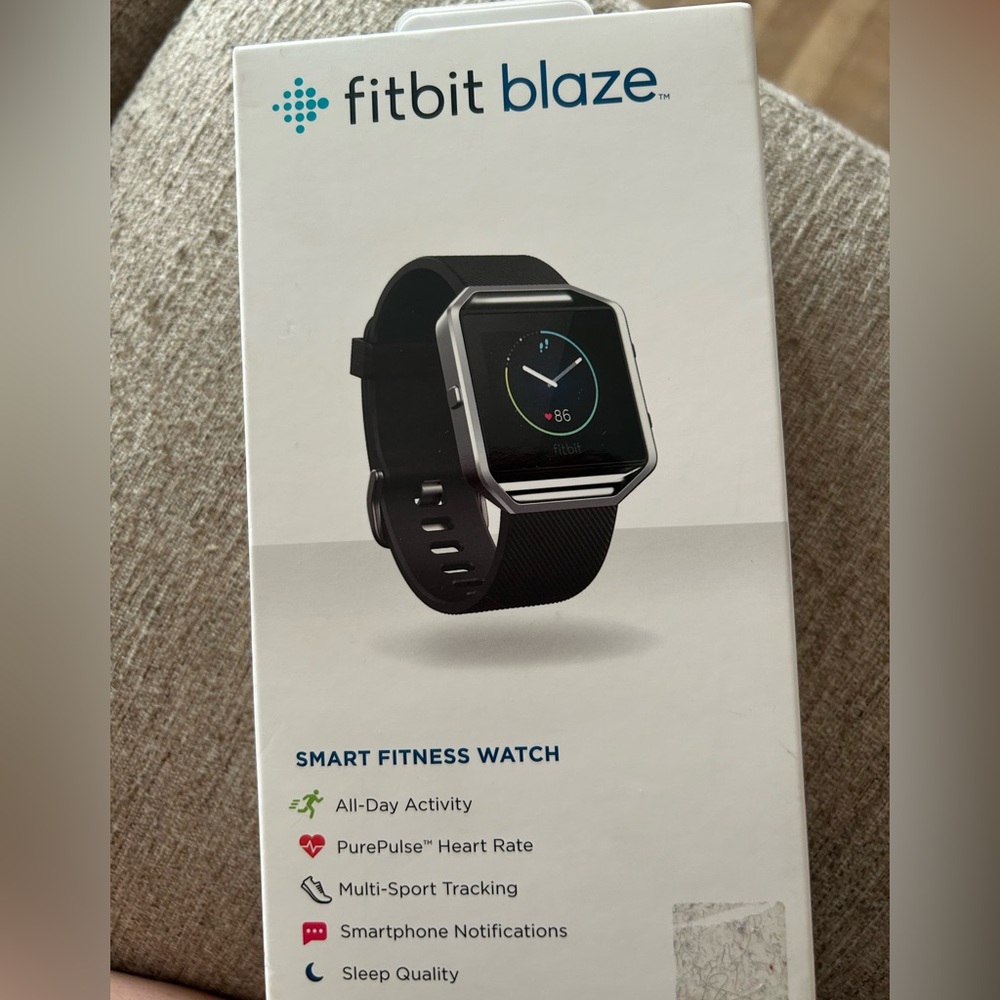 Fitbit Blaze smart fitness watch.